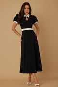 Elegant Pearl Stone Midi Maxi Dress
