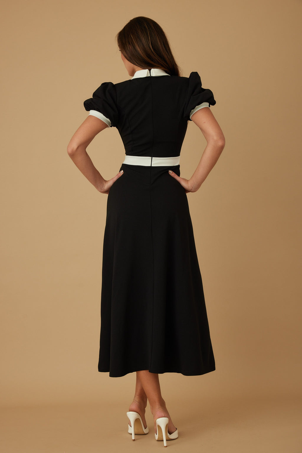 Elegant Pearl Stone Midi Maxi Dress