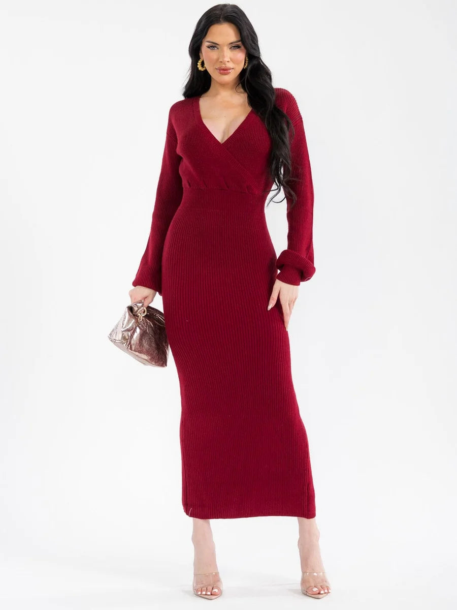 Women's Long Fitted Dress