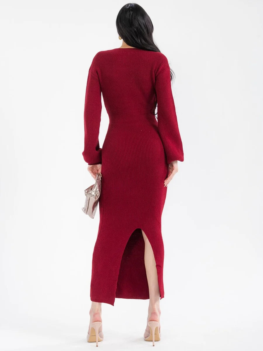 Women's Long Fitted Dress