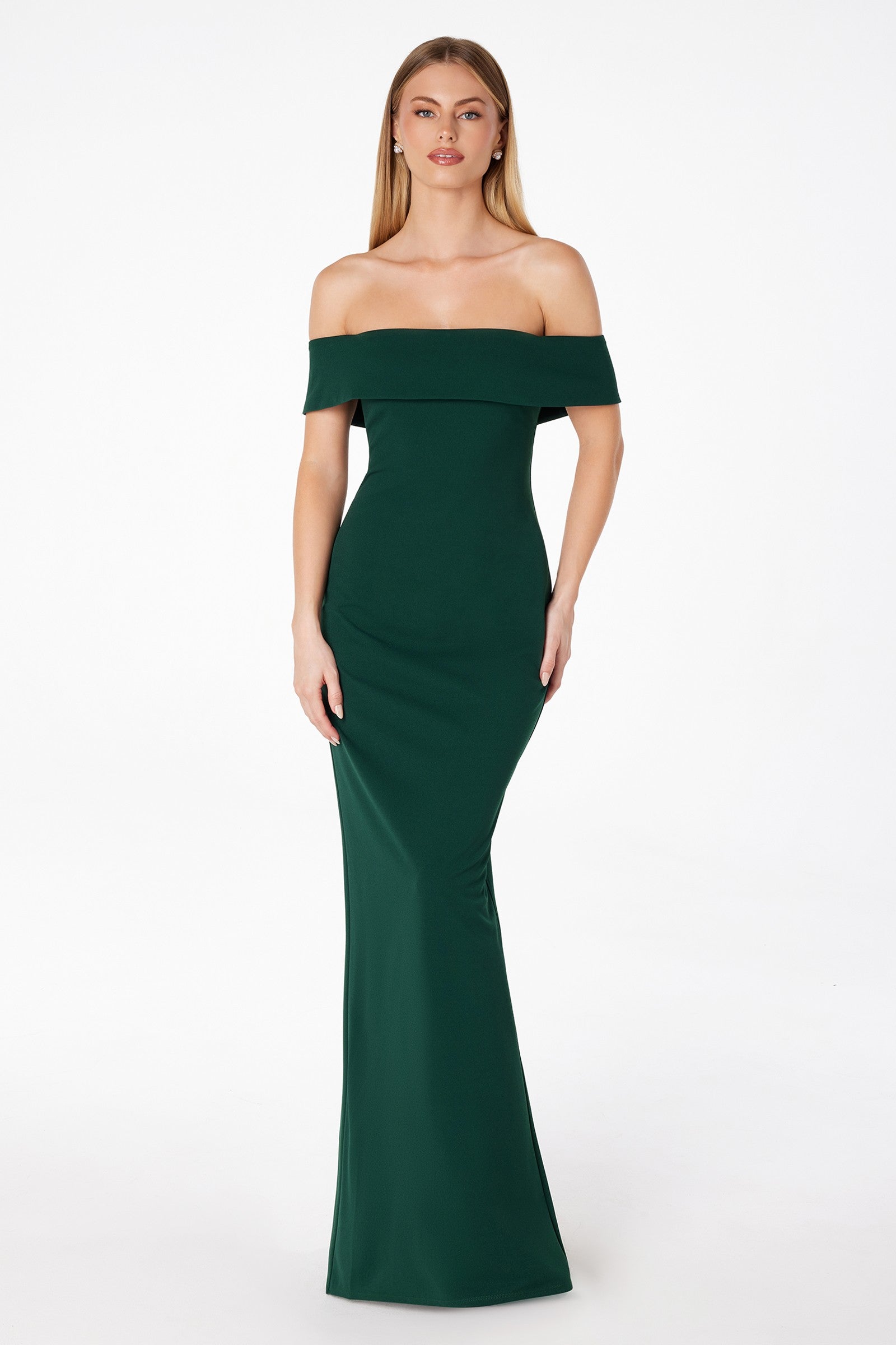 Off-Shoulder Mermaid Maxi Dress